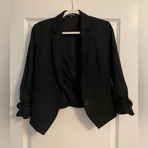 Express Black Blazer 3/4 Sleeves
